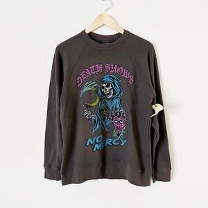 NEW Obey Death Shows No Mercy Charcoal Sweatshirt